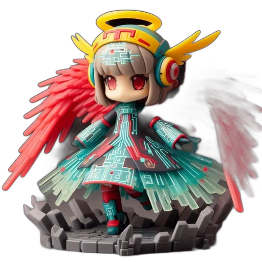 3d render, concept art, fantasy art, pixel art transparent PNG cut-out