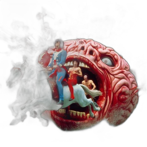 mask, dragon, concept art, photorealistic transparent PNG cut-out