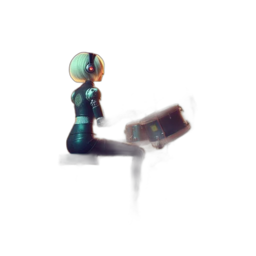 robot, bottle, weapon, staff transparent PNG cut-out