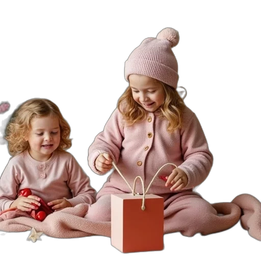 3d render, playdate, kids, have transparent PNG cut-out