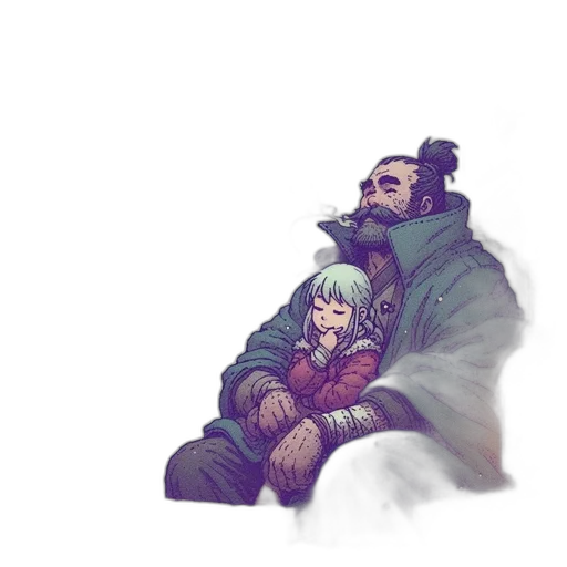 jacket, dragon, watercolor, concept art transparent PNG cut-out