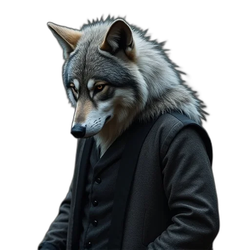 jacket, mask, staff, animal transparent PNG cut-out