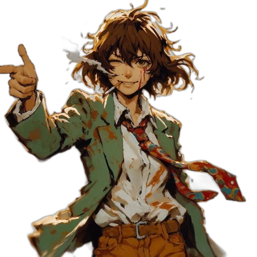 jacket, staff, weapon, concept art transparent PNG cut-out