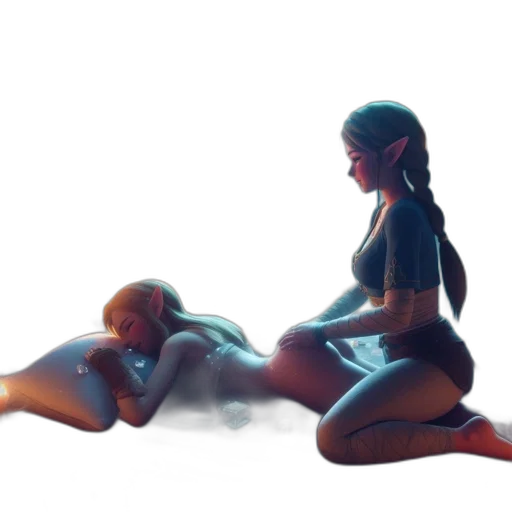 concept art, 3d render, fantasy art, cyberpunk transparent PNG cut-out