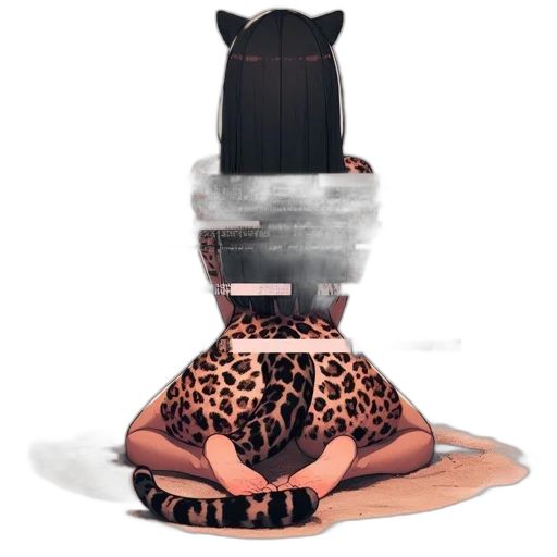 dress, animal, hair, mask transparent PNG cut-out