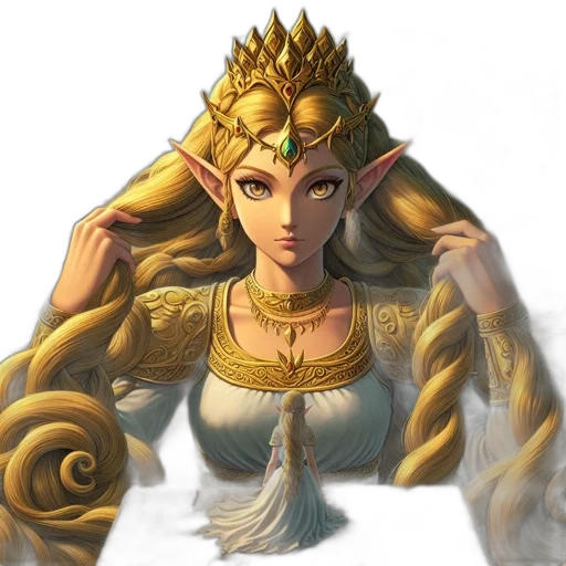 crown, jewelry, dress, staff transparent PNG cut-out