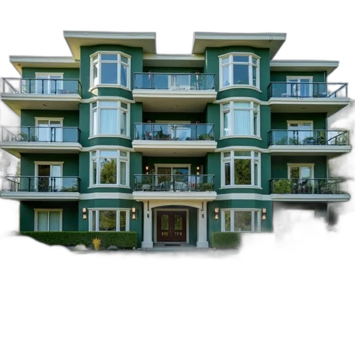 building, furniture, 3d render, photorealistic transparent PNG cut-out