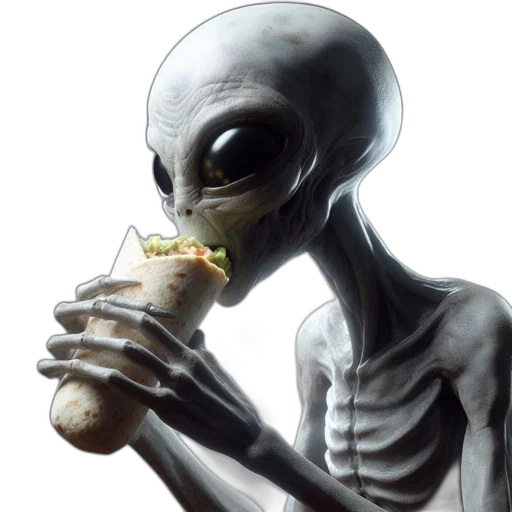 food, creature, animal, robot transparent PNG cut-out
