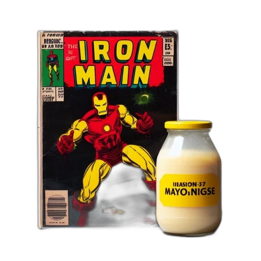 bottle, comic book art, old, comic transparent PNG cut-out
