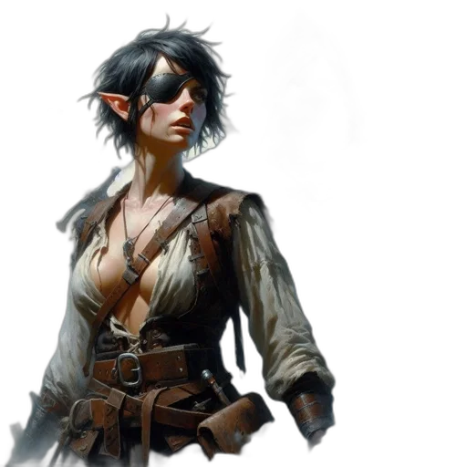 concept art, fantasy art, comic book art, photorealistic transparent PNG cut-out
