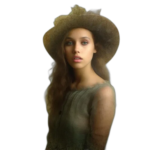 hat, dress, crown, face transparent PNG cut-out