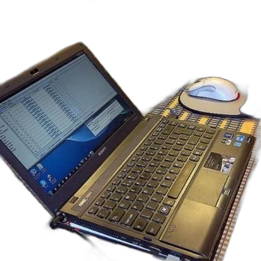 staff, laptop, sony, keyboard transparent PNG cut-out
