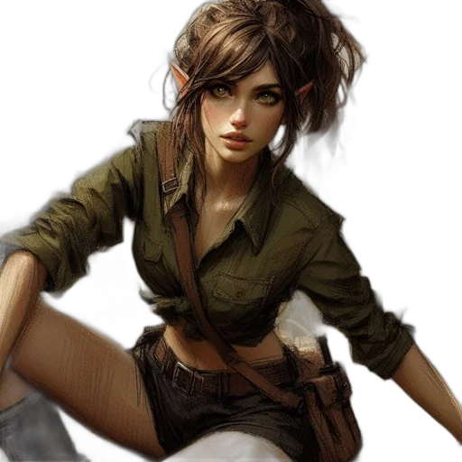fantasy art, concept art, photorealistic, oil painting transparent PNG cut-out