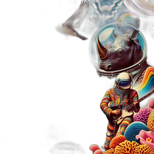 concept art, fantasy art, comic book art, outer space transparent PNG cut-out