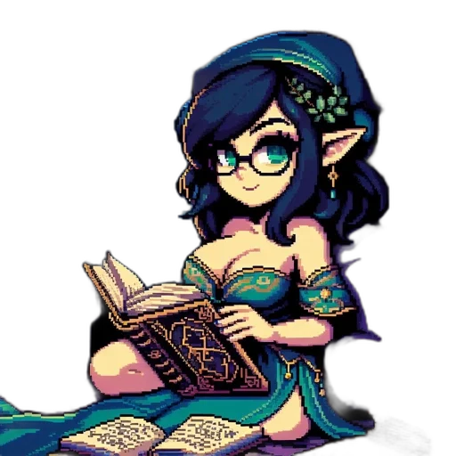 staff, fantasy art, pixel art, concept art transparent PNG cut-out