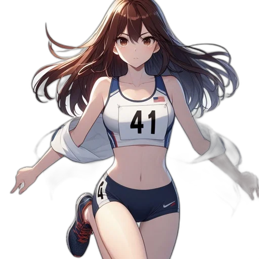 dress, hair, creature, weapon transparent PNG cut-out
