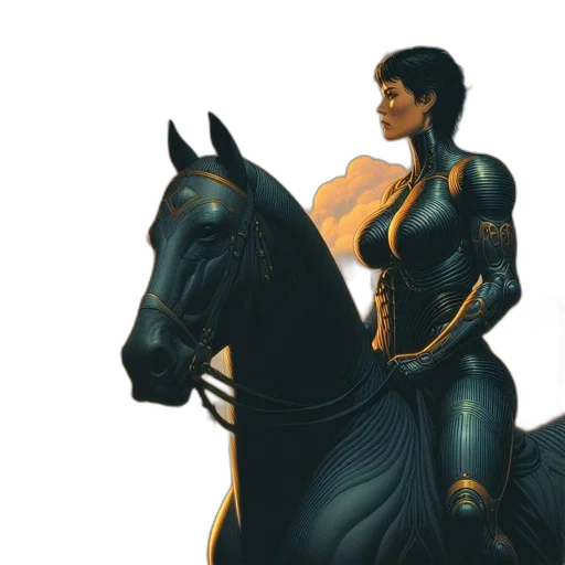 concept art, fantasy art, comic book art, 3d render transparent PNG cut-out