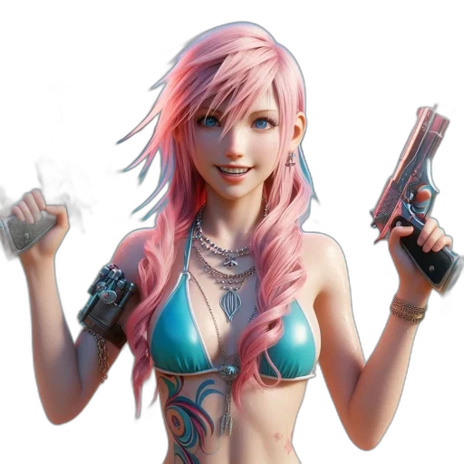 weapon, concept art, cyberpunk, fantasy art transparent PNG cut-out