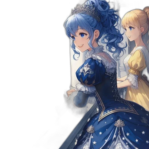 dress, crown, concept art, fantasy art transparent PNG cut-out