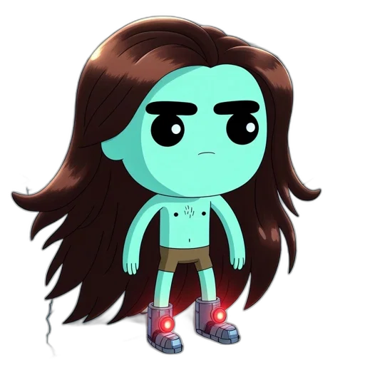 creature, staff, robot, face transparent PNG cut-out