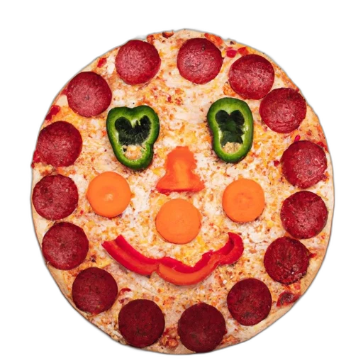 food, face, crown, photorealistic transparent PNG cut-out