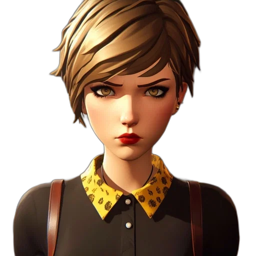 face, staff, concept art, 3d render transparent PNG cut-out