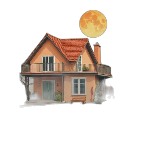 building, furniture, concept art, 3d render transparent PNG cut-out