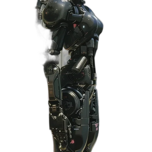 robot, weapon, dress, jacket transparent PNG cut-out