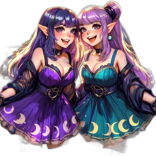 dress, pixel art, anime, concept art transparent PNG cut-out