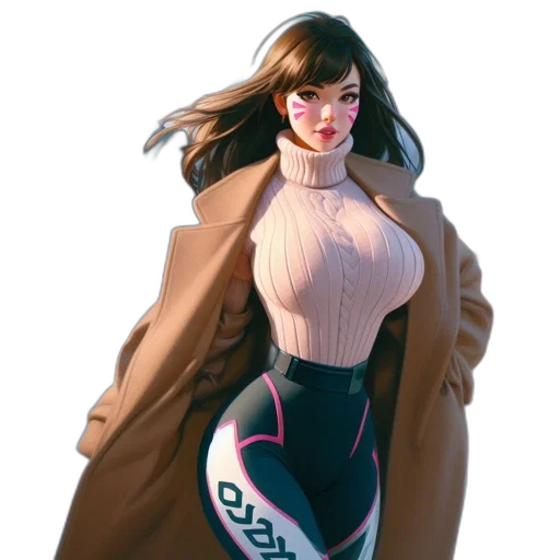 jacket, dress, concept art, comic book art transparent PNG cut-out