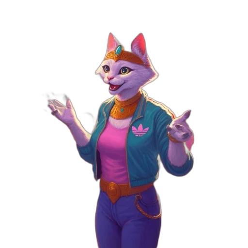 jacket, staff, animal, creature transparent PNG cut-out