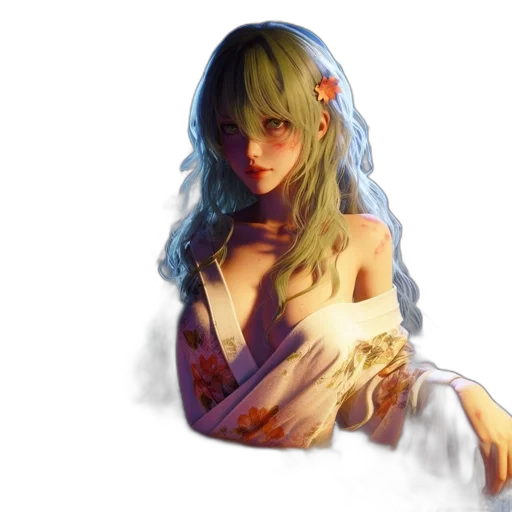 dress, dragon, flower, crown transparent PNG cut-out