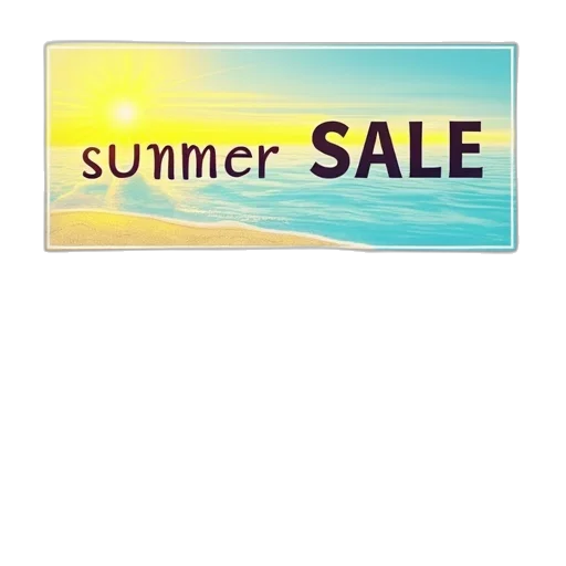 two, summer, sale, banners transparent PNG cut-out