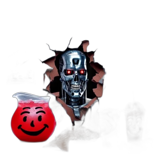 robot, mask, face, weapon transparent PNG cut-out