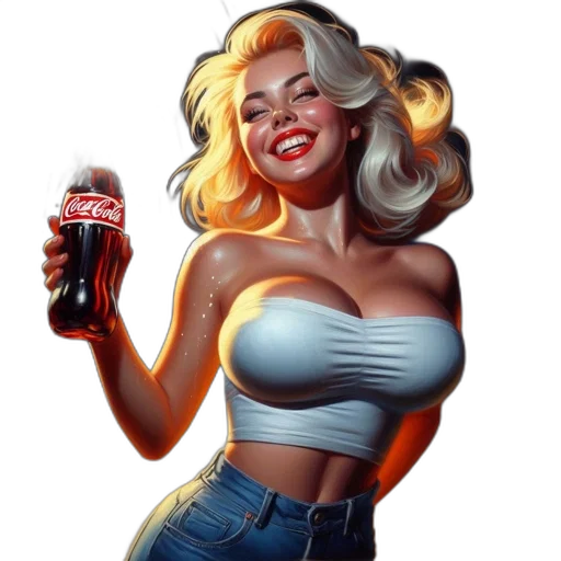 bottle, food, dress, comic book art transparent PNG cut-out