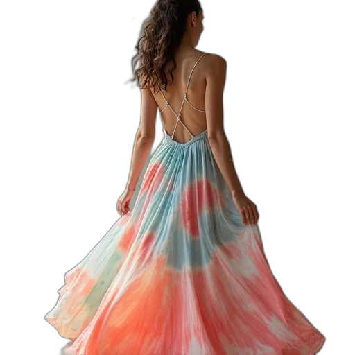dress, colorful, pastel, neon transparent PNG cut-out
