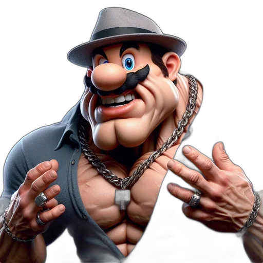 hat, face, 3d render, concept art transparent PNG cut-out