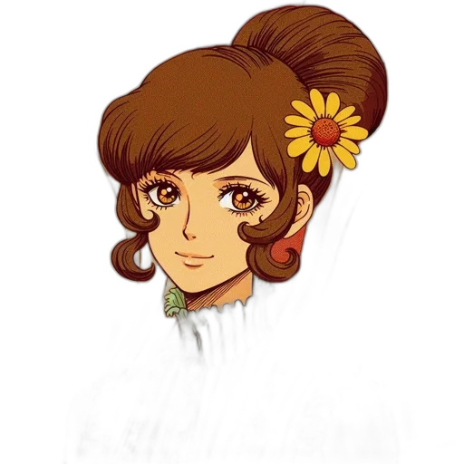 flower, staff, face, jewelry transparent PNG cut-out