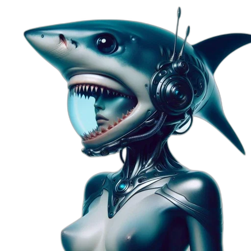 creature, animal, mask, vaporwave transparent PNG cut-out