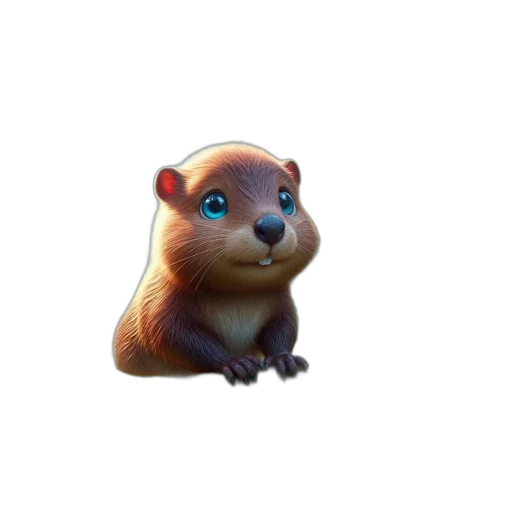 animal, creature, staff, 3d render transparent PNG cut-out