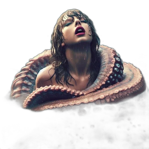 creature, dress, face, jacket transparent PNG cut-out