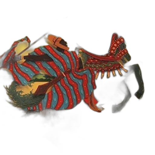 dragon, animal, mask, staff transparent PNG cut-out