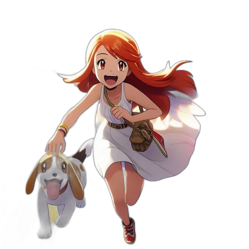 dress, animal, creature, staff transparent PNG cut-out