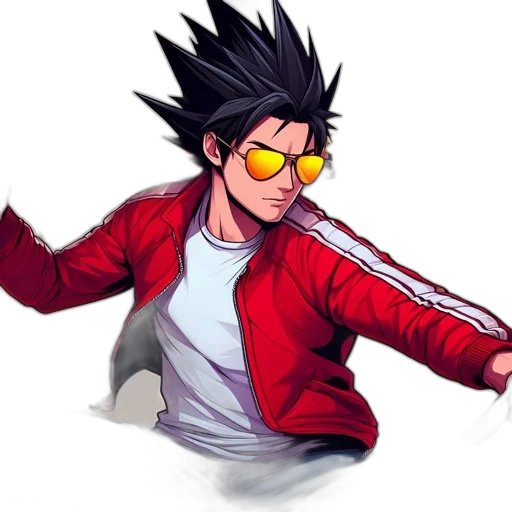 jacket, pixel art, anime, cartoon transparent PNG cut-out