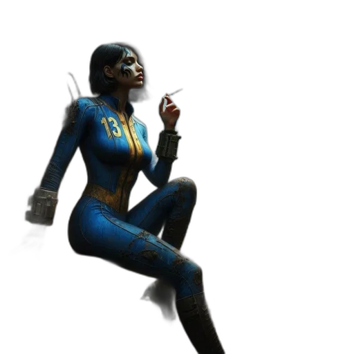 robot, staff, concept art, 3d render transparent PNG cut-out