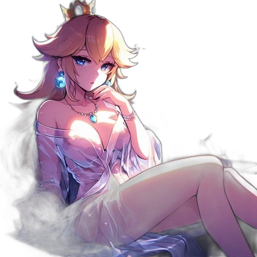 crown, dress, staff, dragon transparent PNG cut-out