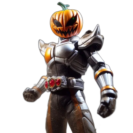 robot, mask, weapon, jacket transparent PNG cut-out