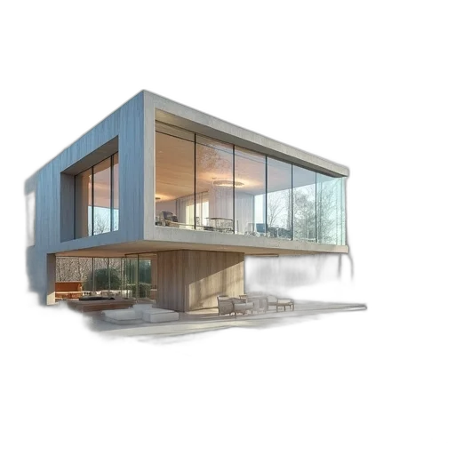 building, 3d render, concept art, photorealistic transparent PNG cut-out