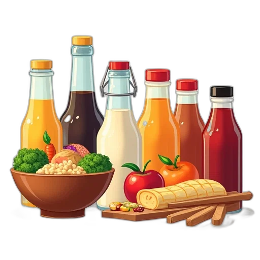 food, bottle, pixel art, concept art transparent PNG cut-out