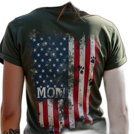 american, army, mom, flag transparent PNG cut-out